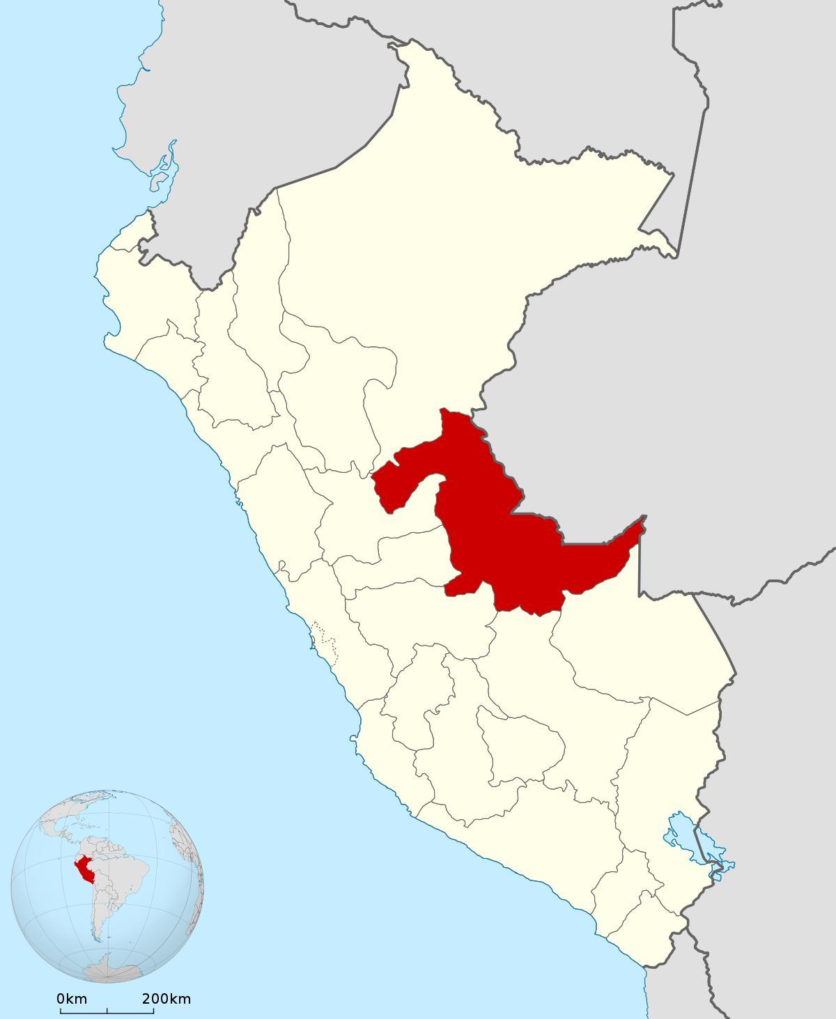 地図pucallpaペルー