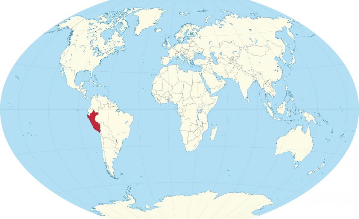 ペルー国の世界地図