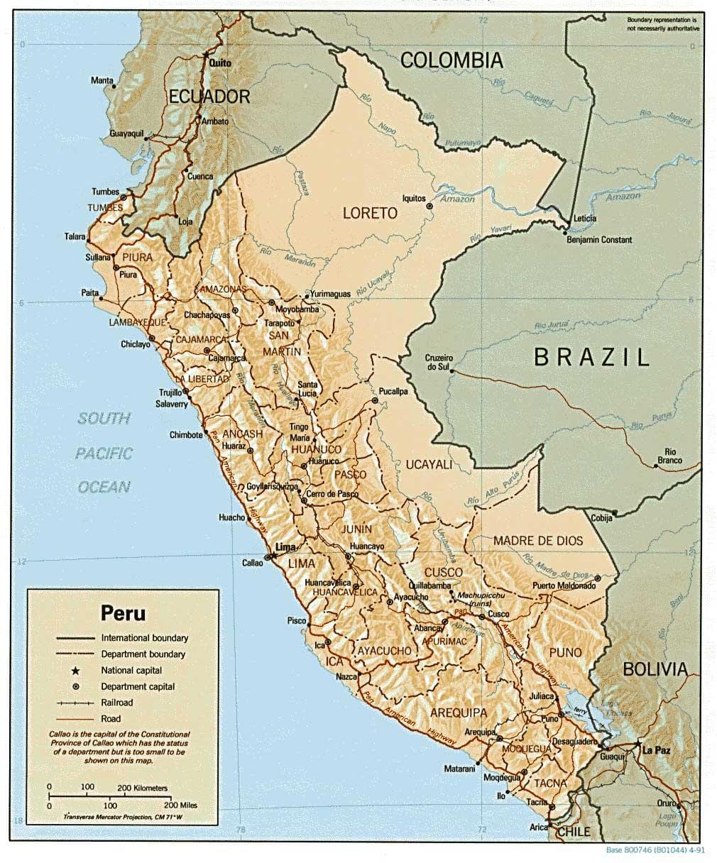 地図のペルーフ 