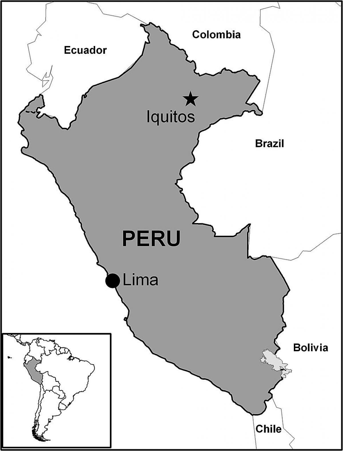 地図iquitosペルー