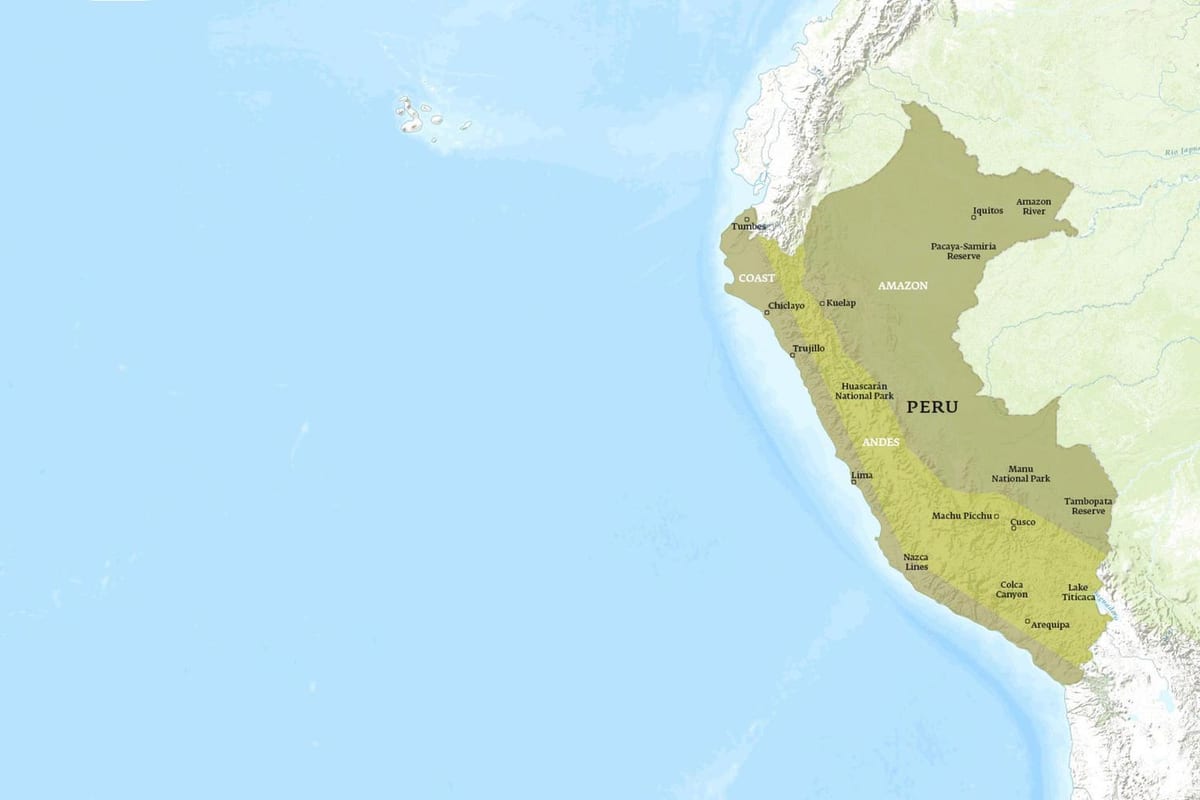 地図kuelapペルー 