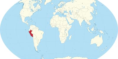 世界地図ペルー
