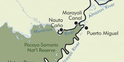 アマゾンはペルーの地図