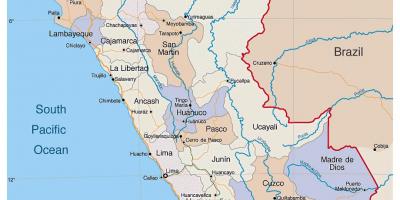 地図の詳しい地図のペルー